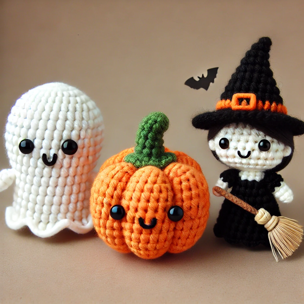 Holiday Amigurumi Bundle: PDF Crochet Pattern Halloween, Thanksgiving & Christmas