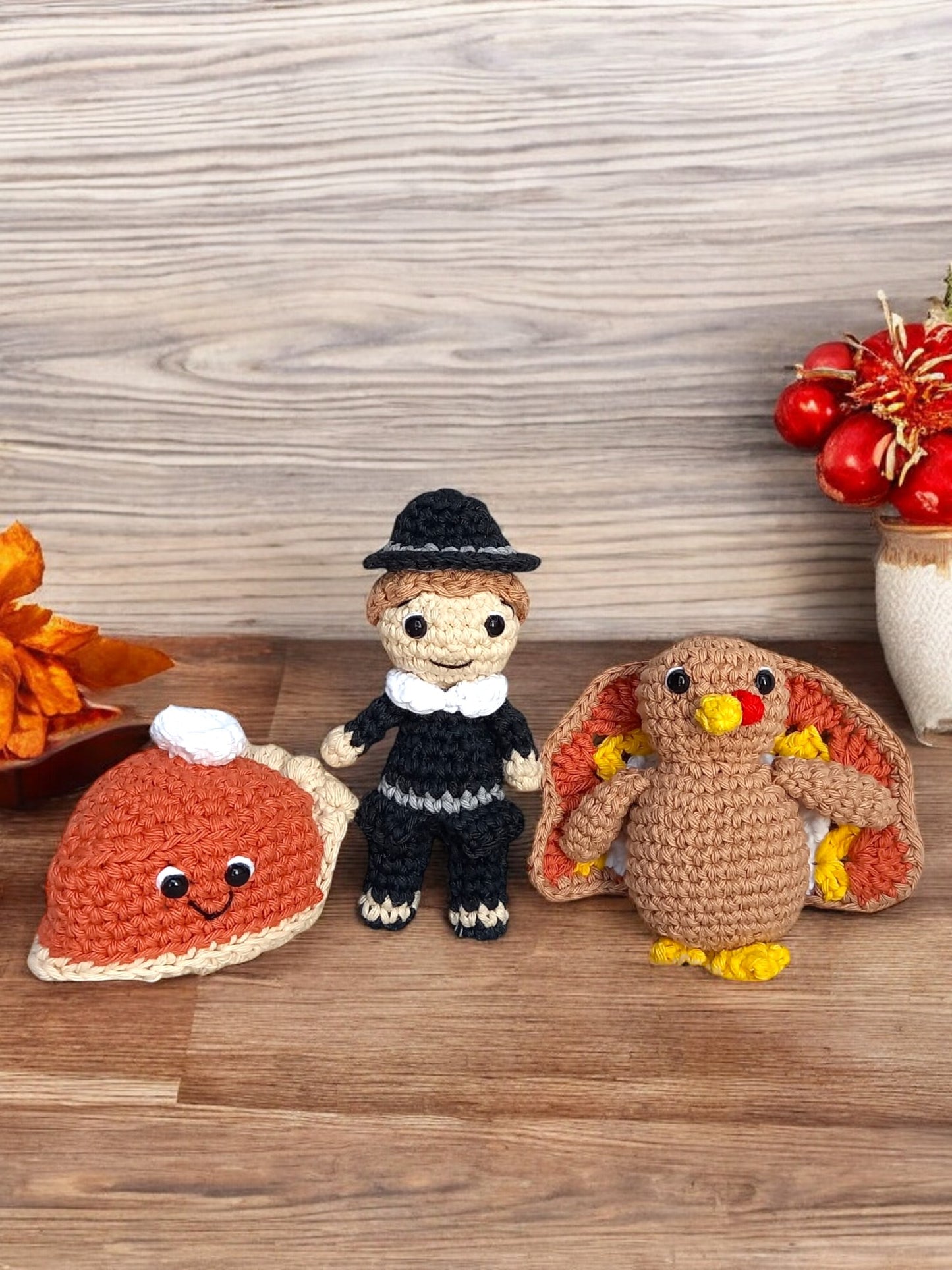Holiday Amigurumi Bundle: PDF Crochet Pattern Halloween, Thanksgiving & Christmas